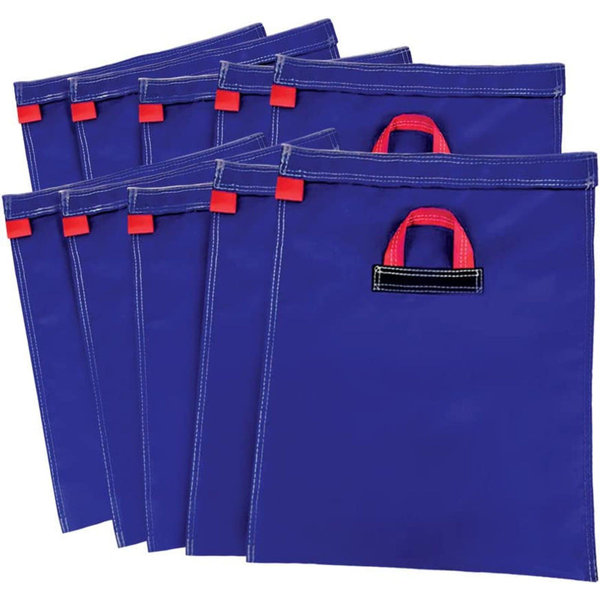 Vinyl Sand Bags 4-Pack - Heavy Duty Anchors For Inflatables, Bounce Houses & Tents (Green)